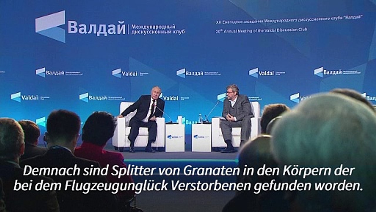 Putin: Granatsplitter in Opfern von Prigoschins Flugzeugabsturz gefunden