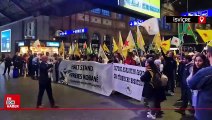 İsviçre'de PKK destekçilerinden TSK'nın PKK hedeflerine yaptığı operasyonlara protesto