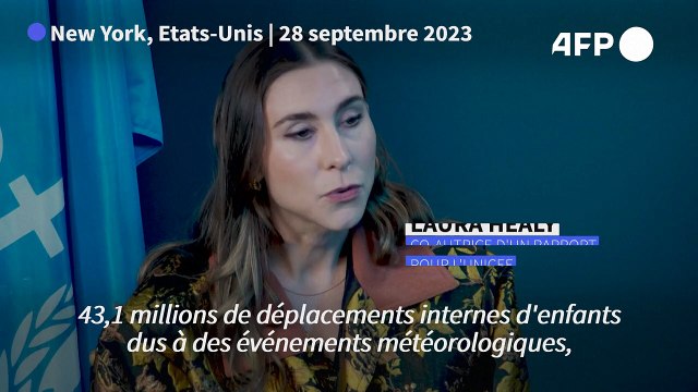 Désastres climatiques: 43,1 millions de déplacements d'enfants de 2016 à 2021 (Unicef)