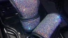 Bling Steering Wheel Covers Universal Fit 15 Inch Bling Car Accessories Set for Women