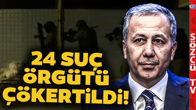 Ali Yerlikaya Çetelerin Kabusu Olmaya Devam Ediyor! 24 Suç Örgütü Çökertildi
