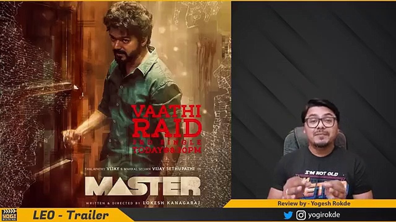 Leo_Trailer Hindi Dubbed Movie_Review Vijay thalpathy