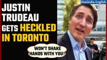 Canada PM Justin Trudeau confronts disgruntled man in Toronto | Watch interaction | Oneindia News