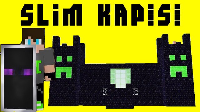 Minecraft Slime (Balçık) Bloğu İle Kale Kapısı Yapımı