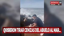 Quiso tirar las cenizas del abuelo al mar... ¡y mirá lo que pasó!