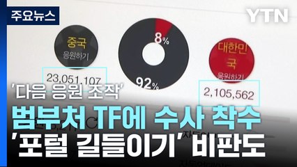 '응원 조작' 범부처 TF에 수사 착수...'포털 길들이기' 과잉 대응 비판 / YTN