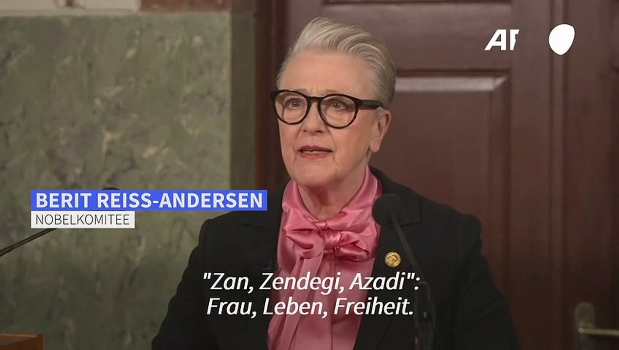 Friedensnobelpreis 2023 geht an Iranerin Narges Mohammadi