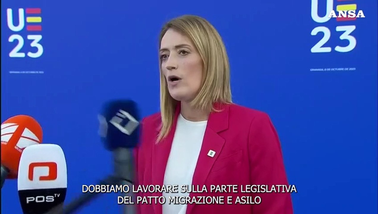 Migranti, Metsola: "Fiducia nel Patto entro fine Legislatura"