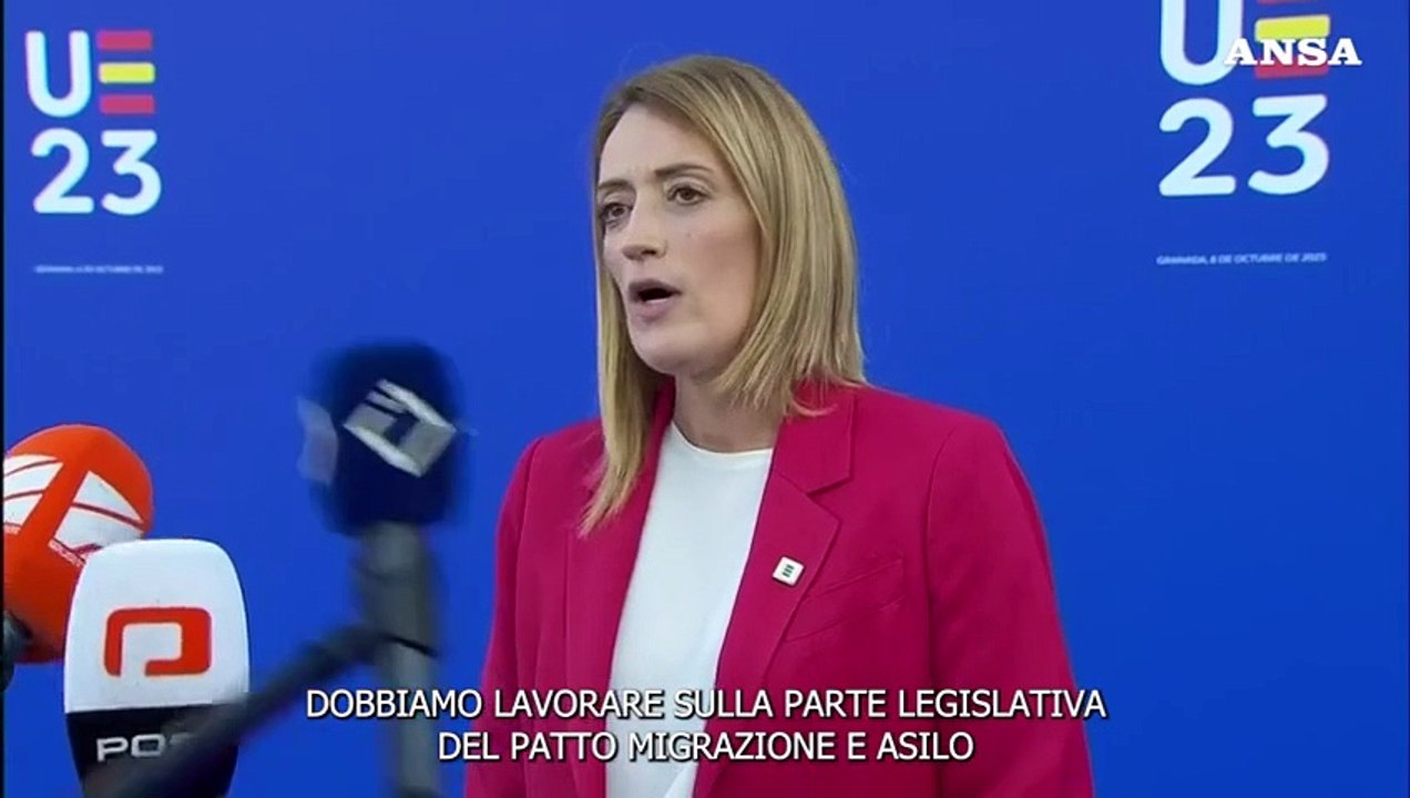 Migranti, Metsola: "Fiducia nel Patto entro fine Legislatura"