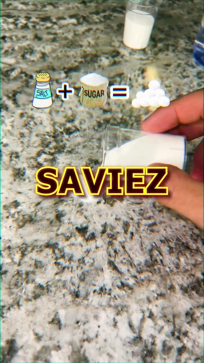 SUCRE + SEL = NEIGE ?!