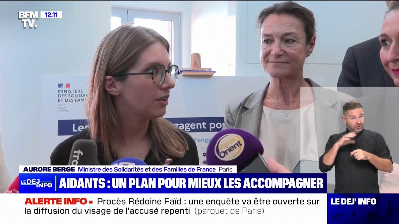 Plan pour les aidants: Aurore Bergé annonce la création de "6000 places de solutions supplémentaires"
