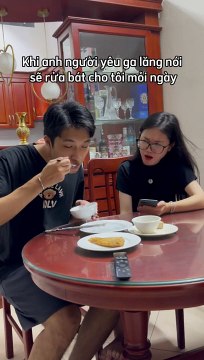 Hứa 'em nấu cơm, anh rửa bát' nhưng cách làm của người lười khiến ai cũng phải phì cười
