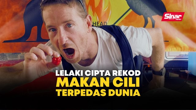 Lelaki Cipta Rekod Makan Cili Terpedas Dunia