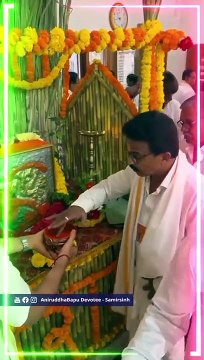 Shraddhavans take Darshan of Hanuman idol carved by Sadguru Aniruddha Bapu _ Hanuman Purnima Utsav