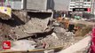 Ankara'da toprak kayması nedeniyle otopark çöktü