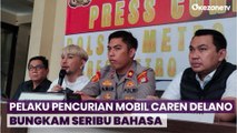 Pelaku Pencuri Mobil Caren Delano Bungkam, saat Dihadirkan Rilis Kasus Dugaan Penggelapan