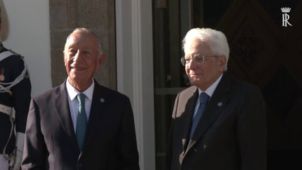 Скачать видео: Gruppo Arraiolos, Mattarella in Portogallo per il vertice