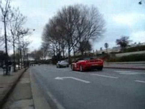 Porsche 996 Carrera & Ferrari F430 - Rally de Paris 2008