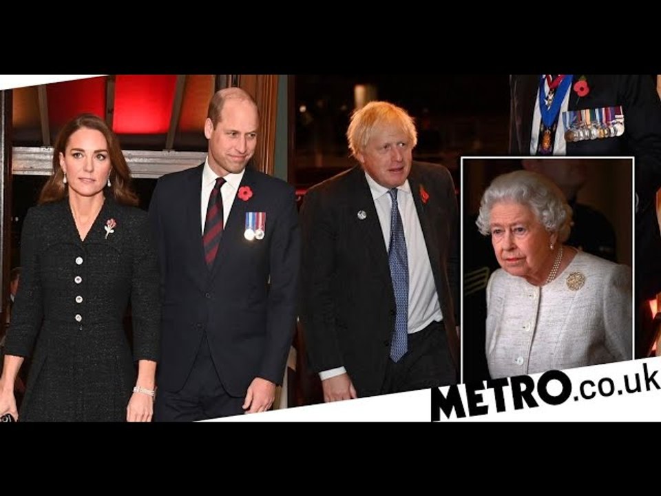 Senior royals honour war dead at remembrance festival as Queen rests