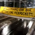 ‘Bolsonaro Satanás’: coletivo instala faixas em BH contra visita de ex-presidente