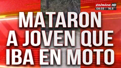 Tremendo asesinato: iba en moto y lo mataron a piedrazos