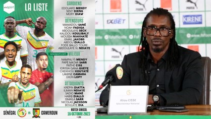 Video herunterladen: la liste de Aliou Cissé pour match amical Sénégal vs Cameroun (16 Oct) 