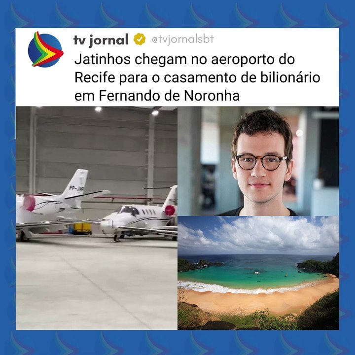 Casamento de milhões: Jatinhos chegam para festa de bilionário em Fernando de Noronha