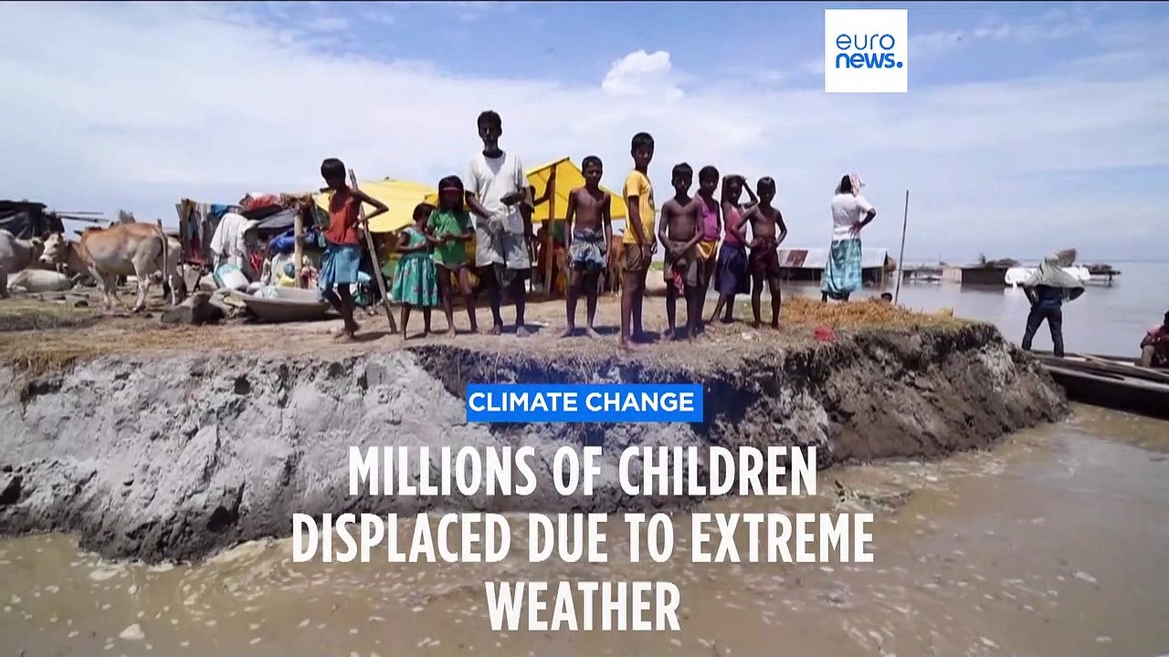 Millions of children displaced due to extreme weather events, says UNICEF