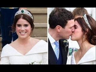 La princesse Eugénie portait un diadème de mariage enchanteur qui faisait ressortir ses yeux