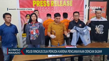 Скачать видео: Dua Tersangka Penganiayaan Di Megamas Diringkus Tim Polresta Manado