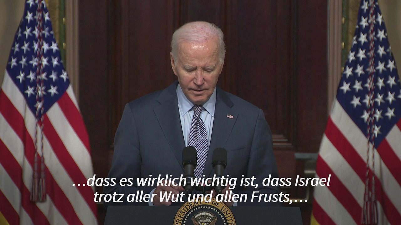 Biden: Israel muss sich an 'die Regeln des Krieges' halten