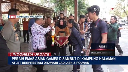 Скачать видео: Atlet Sepeda BMX Peraih Medali Emas di Ajang Asian Games Disambut Meriah saat Pulang Kampung