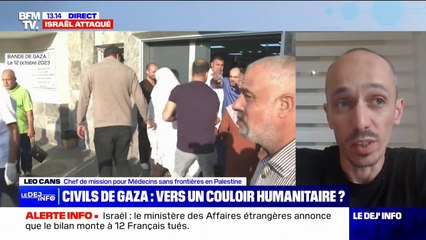 Israël: "Des bombes tombaient toutes les 30 secondes" témoigne Léo Cans (Médecins sans frontières en Palestine)