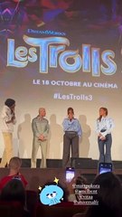 Sylvie Tellier en famille pour l'avant-première du film "Les Trolls 3"