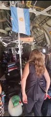El Hércules C-130 aterrizó en Roma con los primeros repatriados argentinos