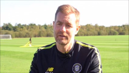 Harrogate Town v Stockport County - Simon Weaver interview