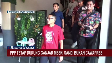 PPP Tetap Dukung Ganjar Pranowo Meski Sandiaga Uno Tak Jadi Cawapres