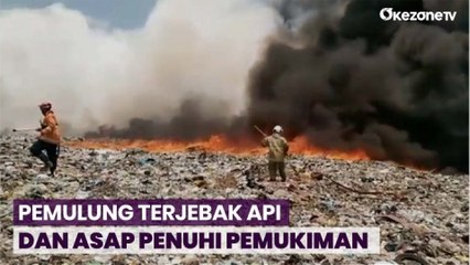 TPA Jatibarang Terbakar, Pemulung Terjebak Api dan Pemukiman Dipenuhi Asap