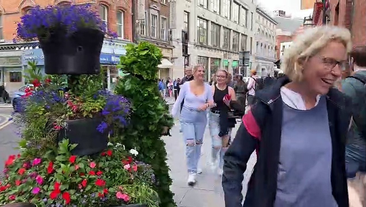 One is screaming and one is running. bushman prank