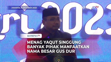 Menag Yaqut Sebut Ada Kelompok Pengkhianat Manfaatkan Nama Besar Gus Dur, Singgung Siapa?