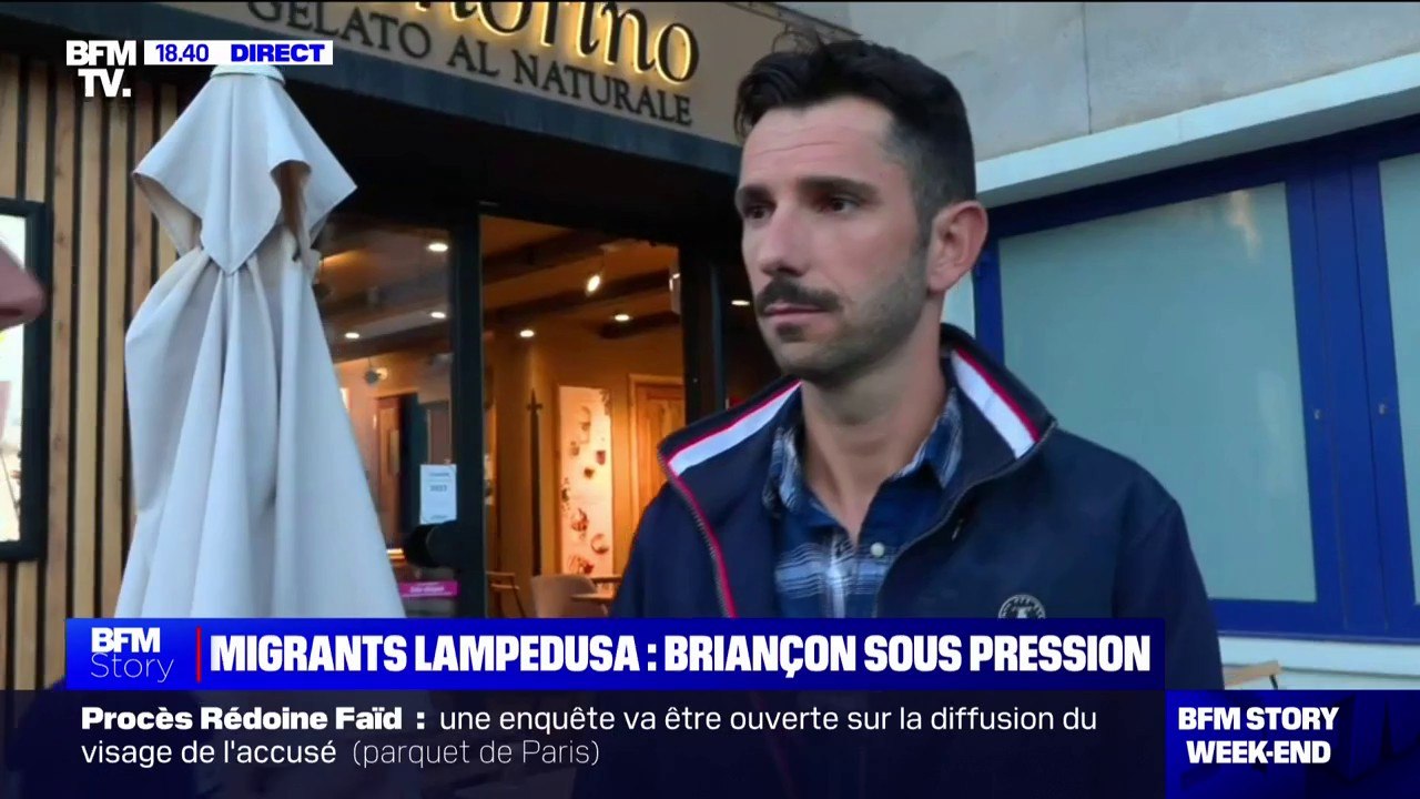 Migrants Lampedusa: Briançon sous pression, ce commerçant constate "ce flux migratoire"