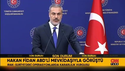 Hakan Fidan ABD'li mevkidaşıyla görüştü