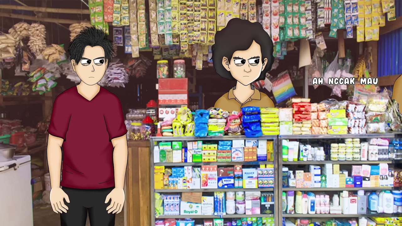 KETIKA WARUNG RAME ADA YANG IRI -  Animasi Podtoon Shorts