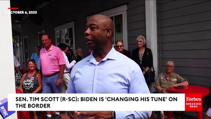 Tim Scott Calls Out Biden For 'Changing His Tune' On The Border