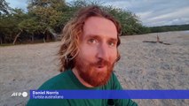 Desove masivo de tortugas en playas de Nicaragua fascina a los turistas