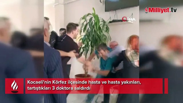 Kocaeli'de magandalar sağlık merkezinde dehşet saçtı! 3 doktor yaralı
