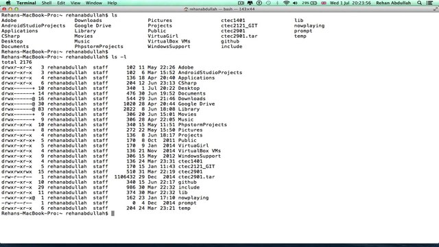 Mac Computer TERMINAL Commands - Tutorial 2 | Listing Directories