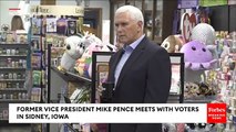 Mike Pence Makes Iowa Voters Laugh Reacting To Biden Restarting Border Wall Construction