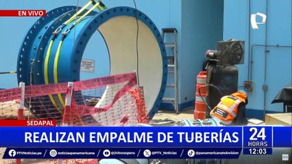 Sedapal continúa el avance en el empalme de tuberías