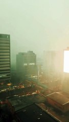 Transformer Blows During Heavy Rain in Mandaluyong